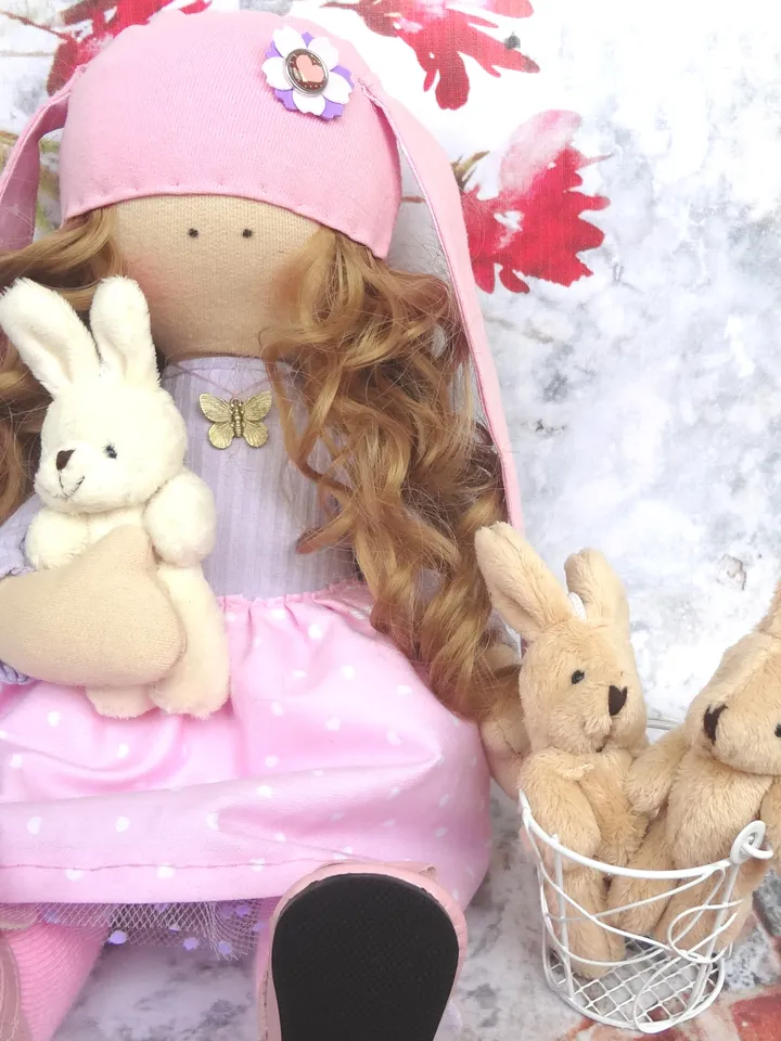 Doll pattern - 12 inch doll pattern and tutorial - Rag doll sewing pattern - Christmas gift idea
