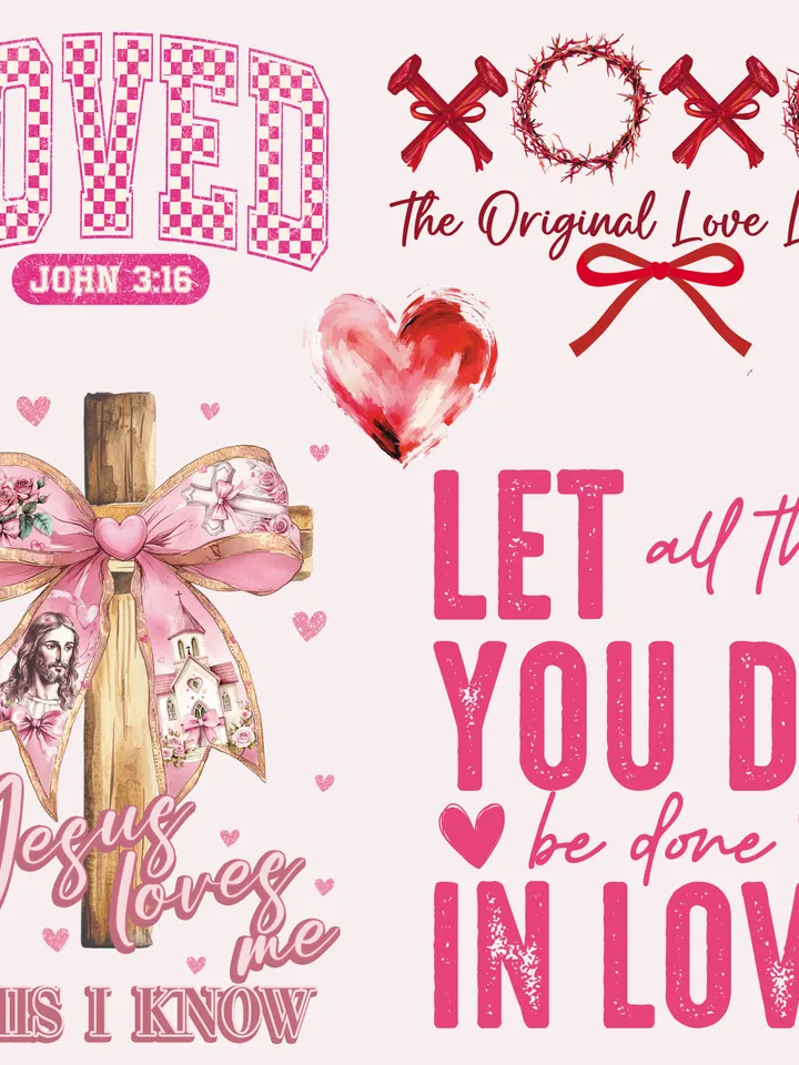 38 Bestseller Christian valentine png bundle,Jesus valentine bundle png, retro Jesus valentine bible verse Valentine Coquette Bow Jesus