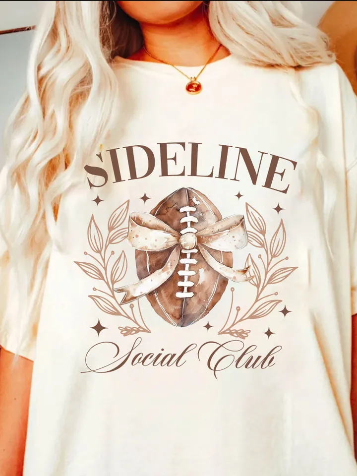 Sideline Social Club, Touchdown Season Coquette Png, Coquette Football png, Football Mom png, Football and Bows png, Football Mama png