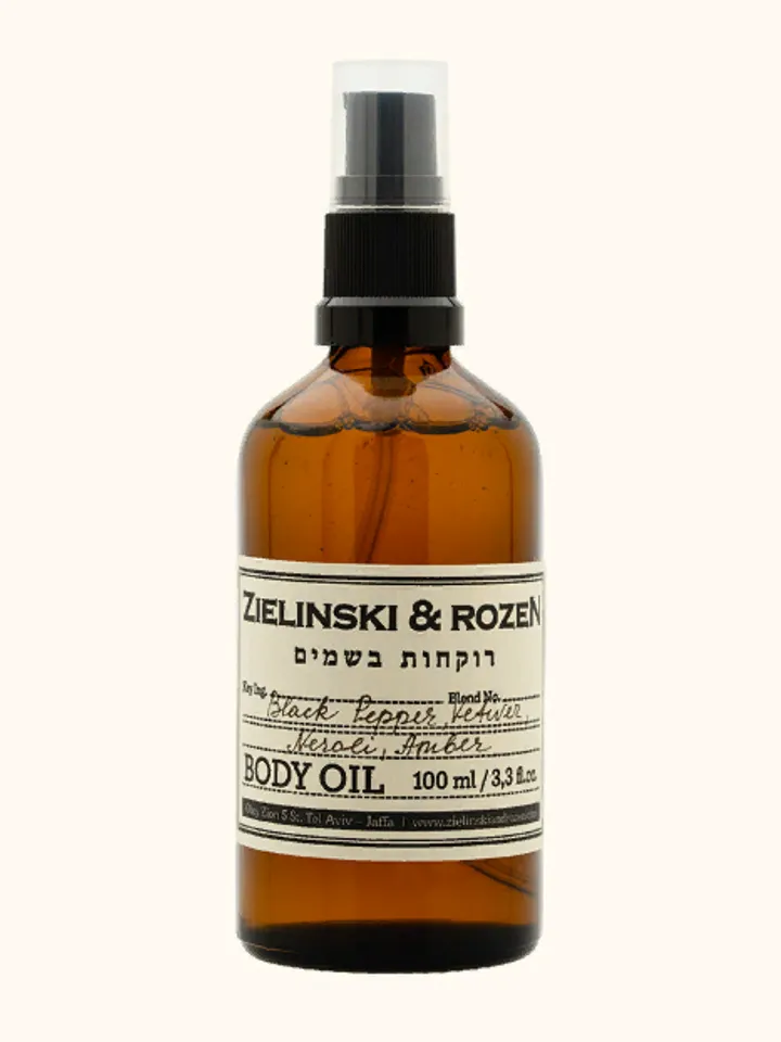 Body oil Black pepper, Vetiver, Neroli, Amber (100ml/3.38oz) Original Israel