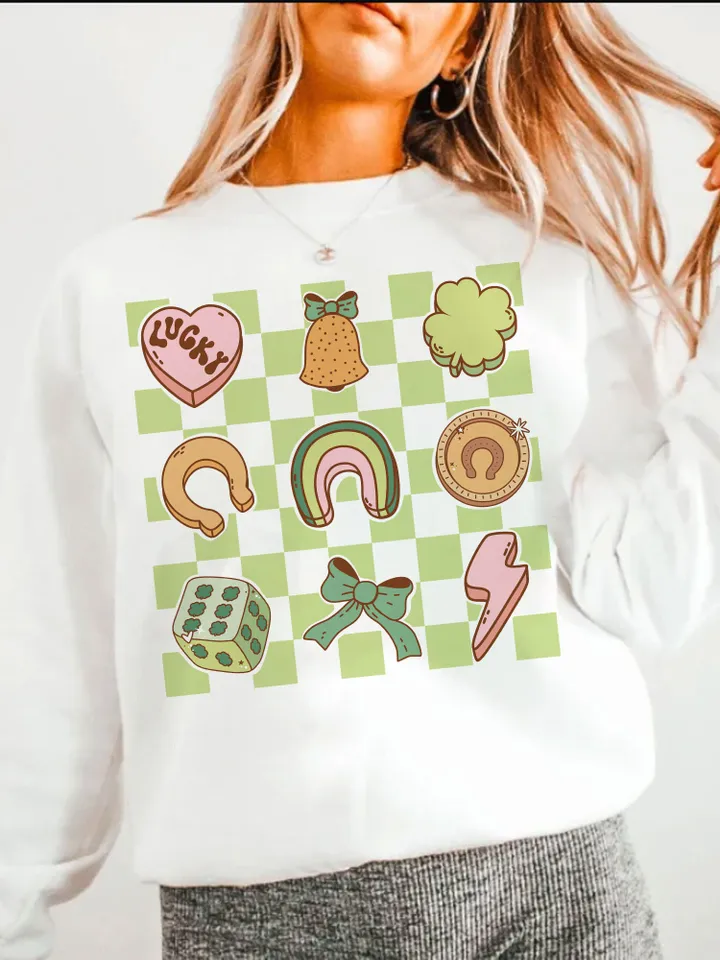 Checkered Lucky Charms Svg | Png | Cute St.Patrick's Svg | St. Patty's Svg | Png | Lucky Charm Svg | Lucky Charm Png | Marshmallow Shapes