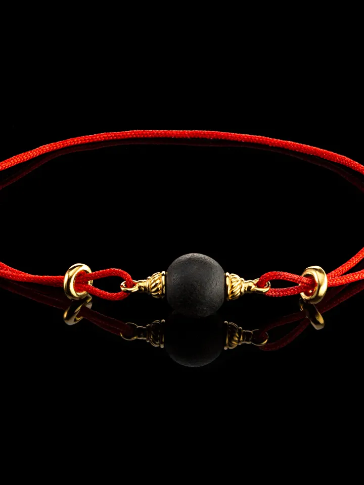 Kabbalah red string - lucky charms bracelet - Heraldic lily