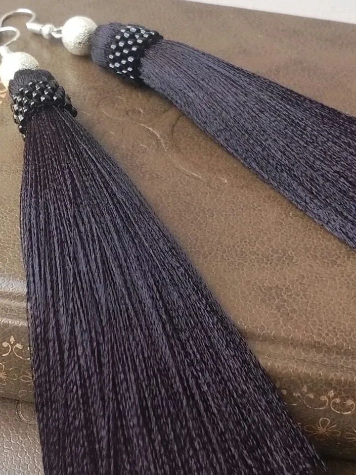 Brush earrings