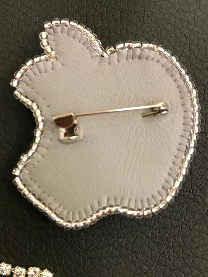Apple brooch