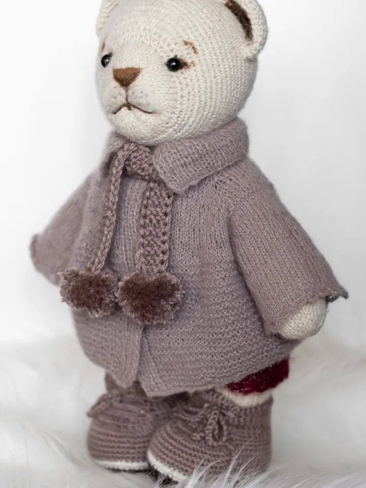 Amigurumi Lion, Doll clothes, Crochet animal lion, Handmade stuffed toy, Mohair toy, Wool babys toy, Organic toy
