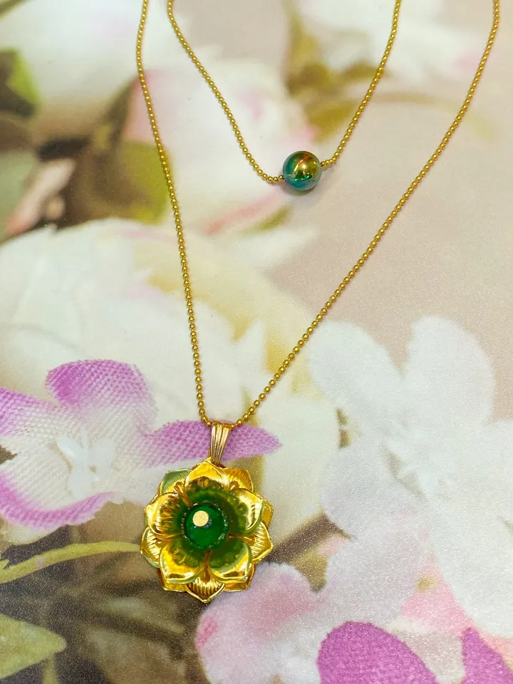 Pendant on a chain for the neck. Handmade jewelry.