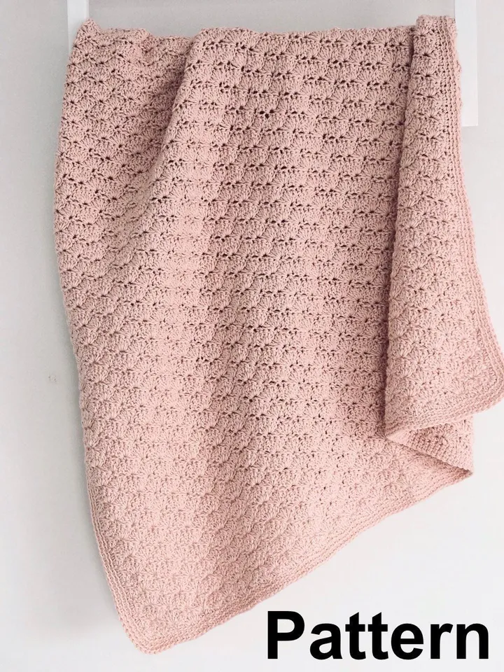Crochet Baby Blanket Pattern - PDF - Easy Crochet Pattern baby born girls gift