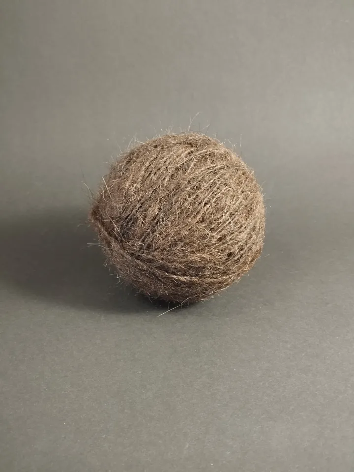 Ball wool of a large forest predator.