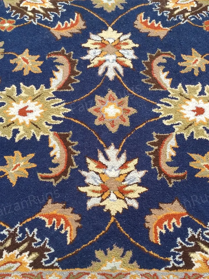 Buy Premium Abushan Rug Hand Tufted Floral Rug Handmade Wool Carving Rug Large Area Home Rug for Living Dining Bedroom 8x8 10x10 8x10
