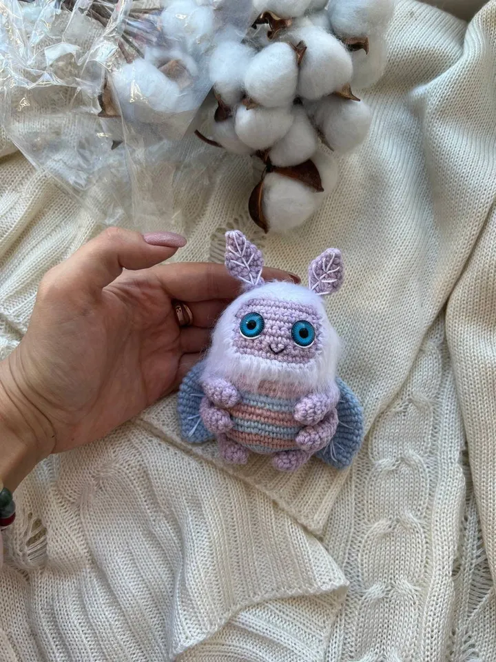 PDF Crochet Pattern Butterfly, Amigurumi Moth, Amigurumi Butterfly, Butterfly doll, Cute monster Moth, amigurumi animal