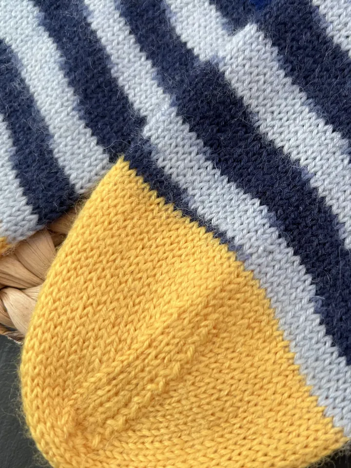 Mens striped knitted socks/ Warm knitted accessory