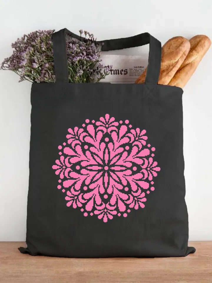 Mandala cross stitch pattern download PDF Easy mandala digital PDF Monochrome cross stitch chart Modern quick cross stitch Home decor #M112