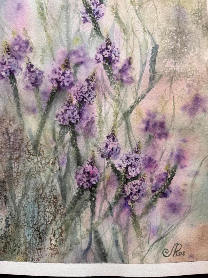Wildflowers Painting Original Watercolor Flowers Wall Art Floral Artwork