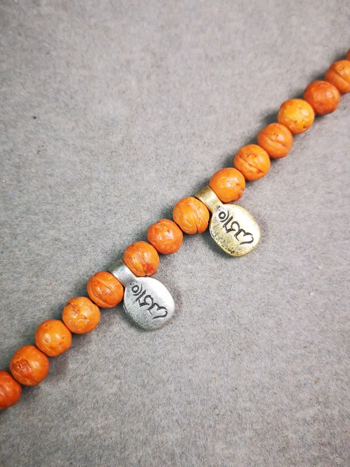 Gandhanra Handmade Buddhist Mala Counter Clip,Bum Counter Clip for Prayer Beads,Hum Letter,Mala Accessories