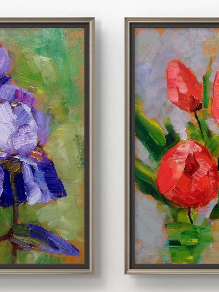 Tulip Original Painting Flowers Art Oil Painting tulips Original Art Floral Oil Canvas tulip Art Spring Art Flower Wall Art tulip Impasto