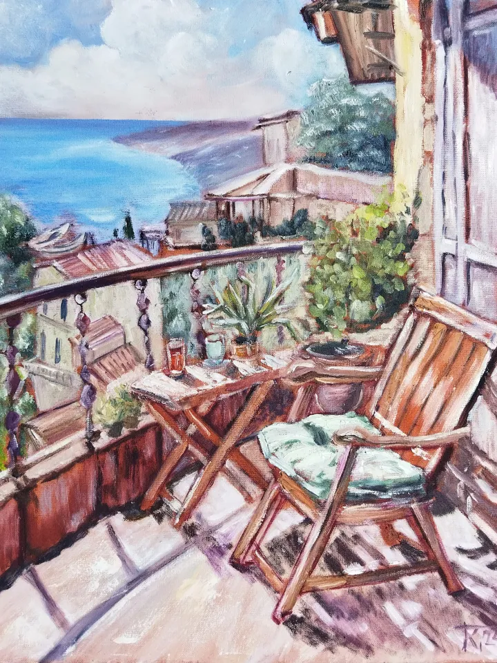 Seascape oilpainting on canvas