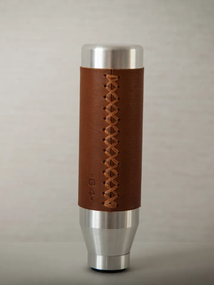 Custom made leather shift knob for manual honda acura toyota cars