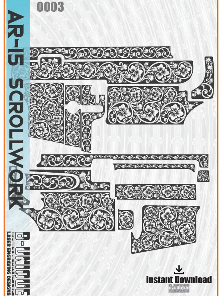 AR-15 Scrollwork