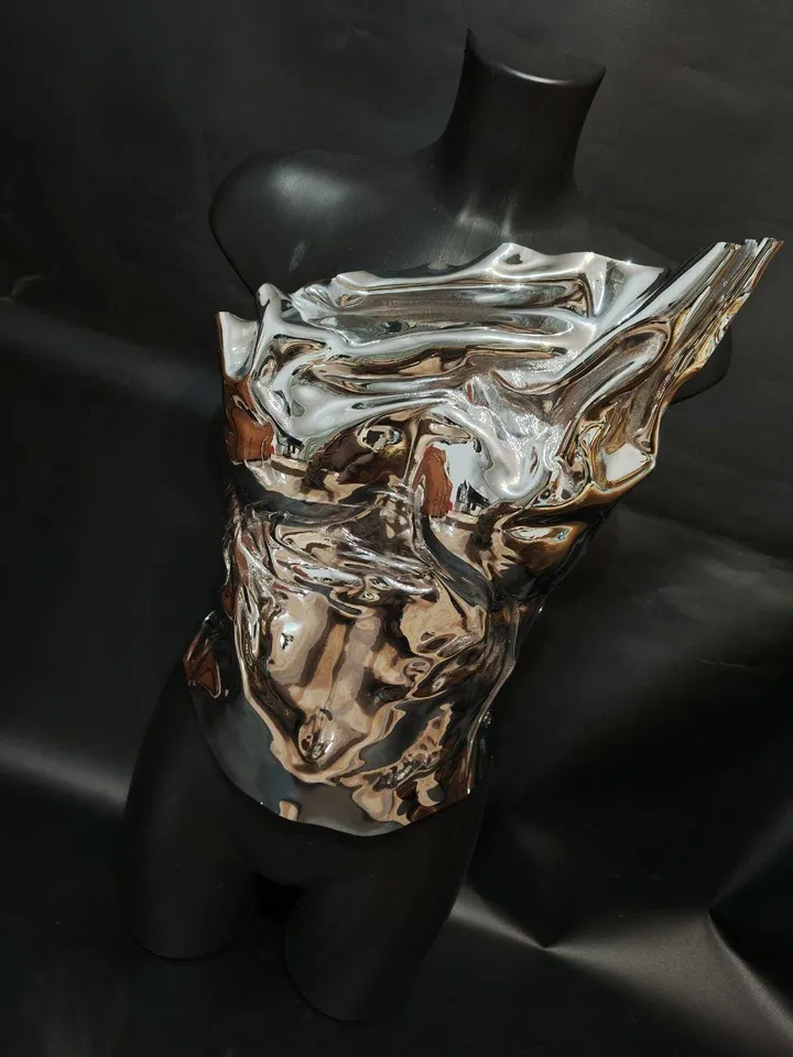 Women Royal Silver Corset Custom Made Women Metal Corset Custom Made Women Corset Armor For Women Women Fashion Silver Corset