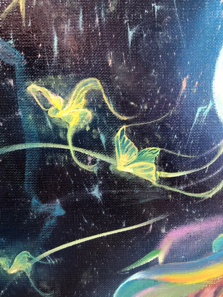 Underwater Angel Original Oil Painting
