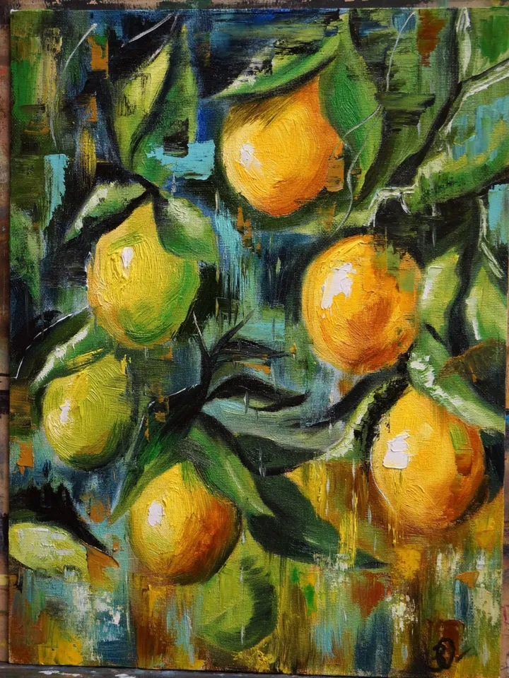 Sicilian lemons (oil, 30*40 sm)