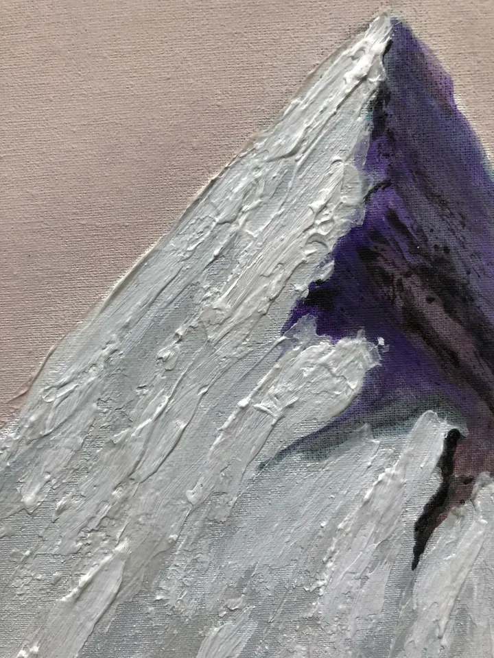 Everest original acrylic painting modern art kitchen painting 12 by 15 inches