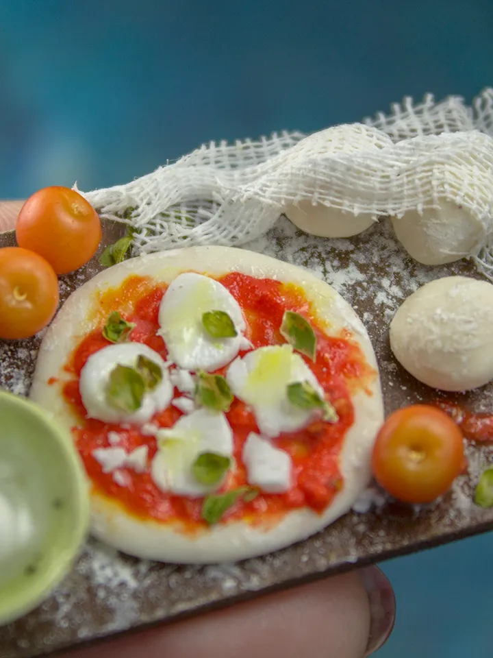 TUTORIAL Miniature pizza making set | Dollhouse miniatures
