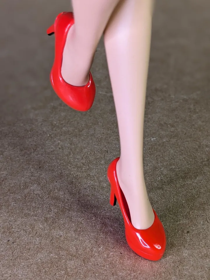 Red heels shoes for fashion female dolls (Color Infusion, MH)