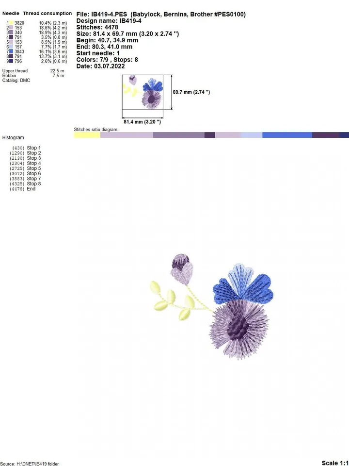 Flowers arrangement set of six flowers designs for machine embroidery digital embroidery pattern machine embroidery design floral embroidery