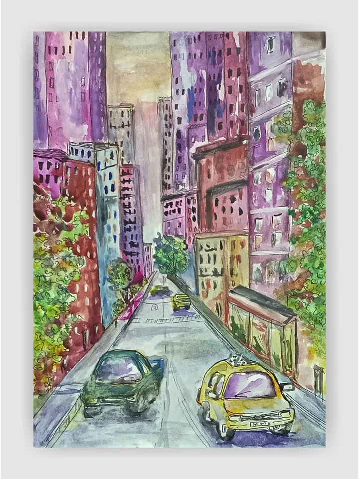 Painting New York City Street Painting