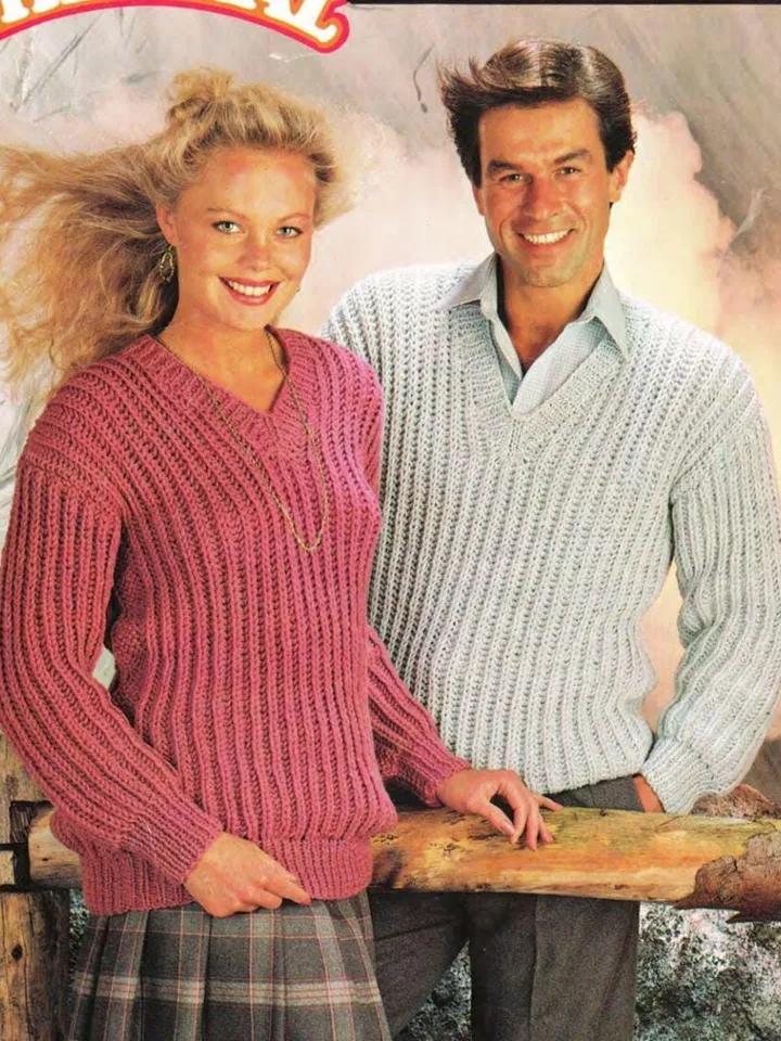 Knitting Sweater pattern chunky ribbed, jumper pattern women easy sweater pdf