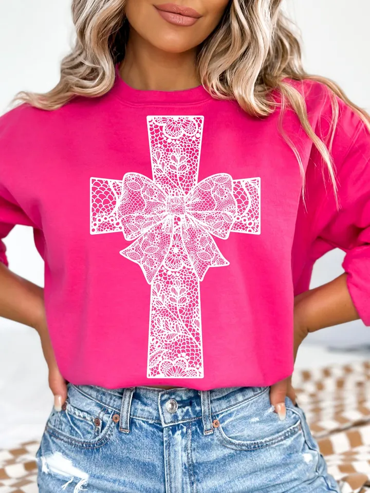 Christian Easter Coquette Png, Easter Lace Png, He is Risen Png, Jesus Easter Cross Png, Bible Verse Png, Happy Easter Png, White Lace Png