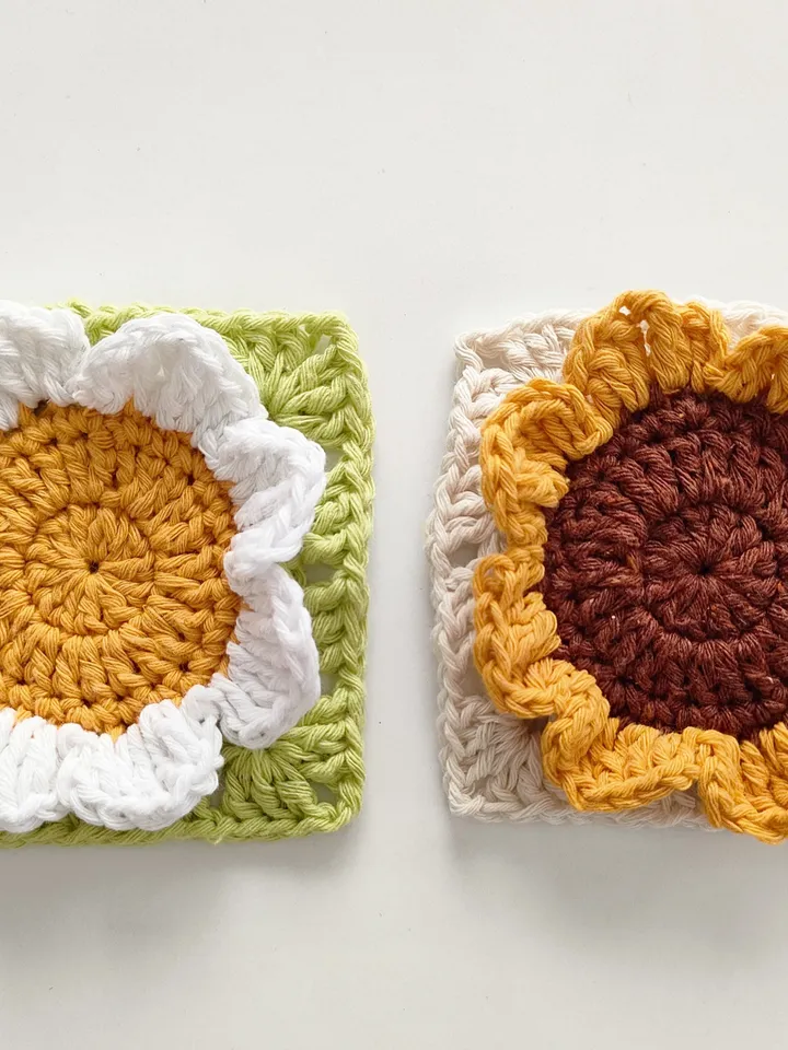 Flower granny square, basic granny square, beginner crochet pattern , easy flower crochet pattern blanket