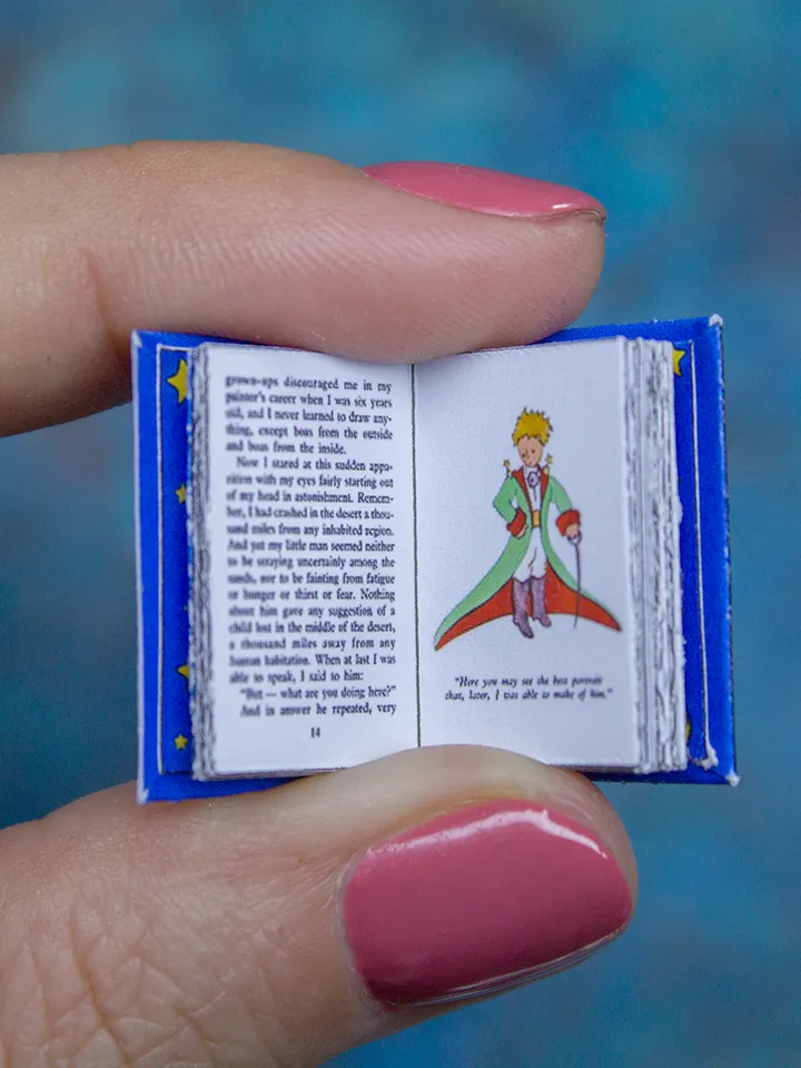 TEMPLATE Miniature book about The Little Prince
