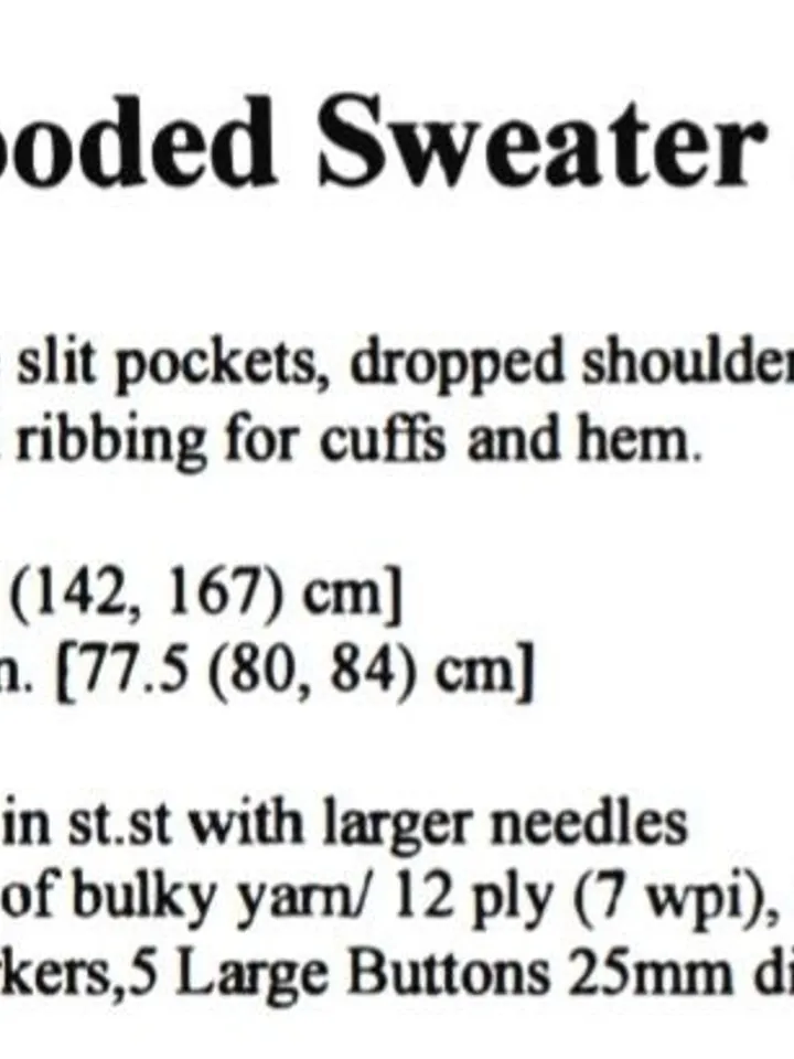 Cardigan women knitting patterns, hooded women knitting patterns, chunky cardigan pdf