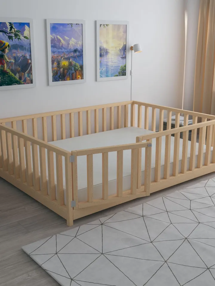 DIY Floor Bed Plan, US Full Size, PDF Guide