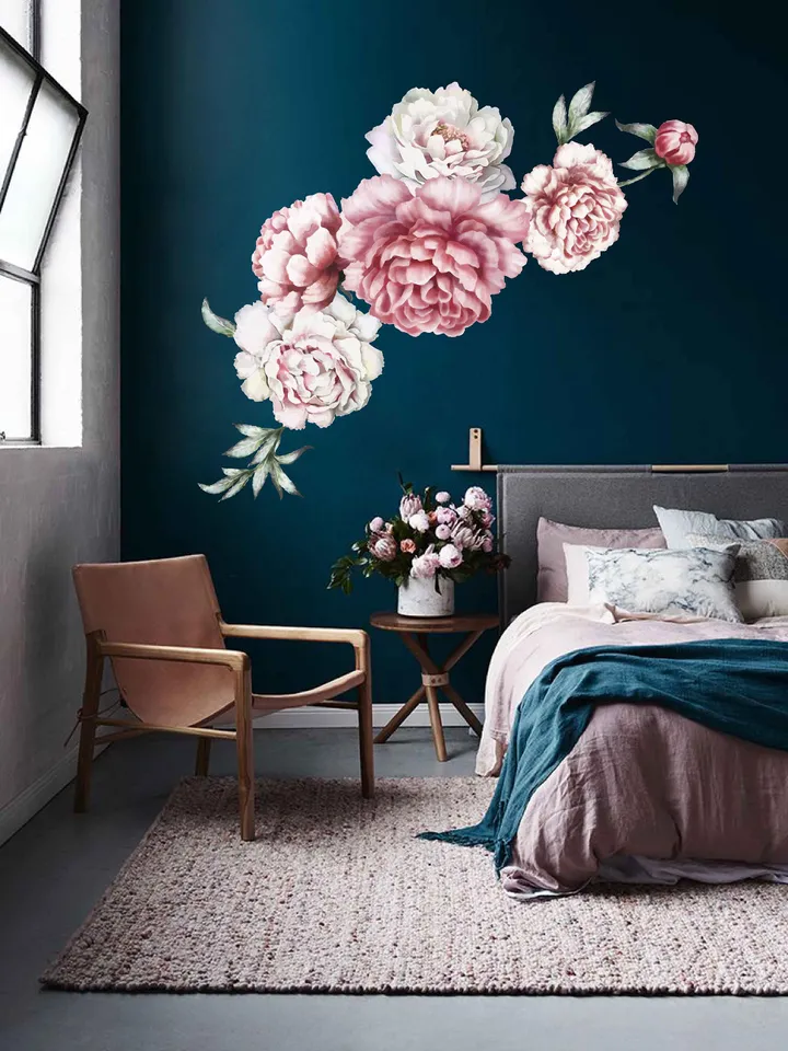 Peonies Wall Decal Flowers Stickers ik2433