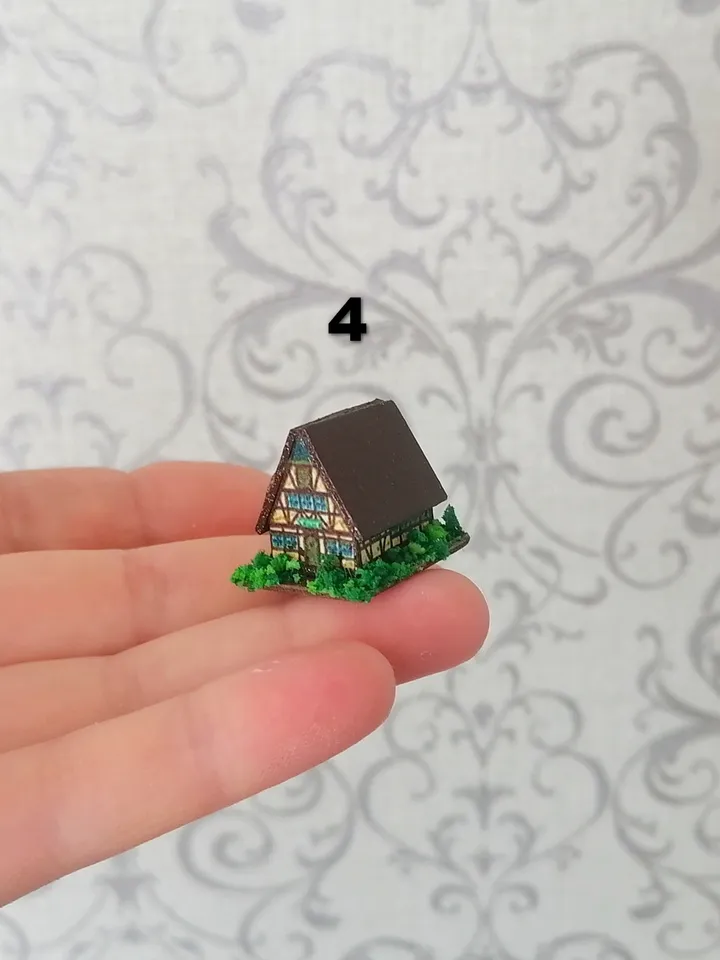 Doll house houses. Doll toy.