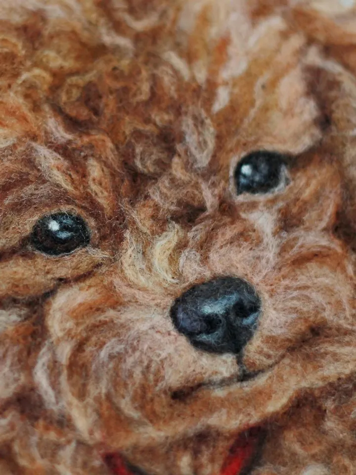 Needle Felted dog, Realistic pet portrait