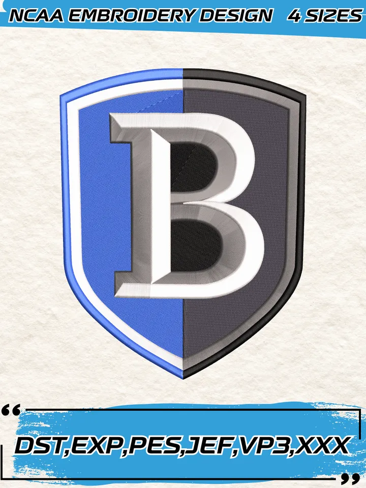Bentley Falcons Logos Embroidery Designs,NCAA Logo Embroidery Design,Machine Embroidery Design File,4 Sizes, Digital Download