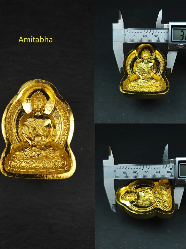 Authentic Tibetan Tsa Tsa Molds - 13 Types Mini Buddha Statue Clay Molds, Brass Molds for DIY Sacred Art, Decoration, and Spiritual Practice
