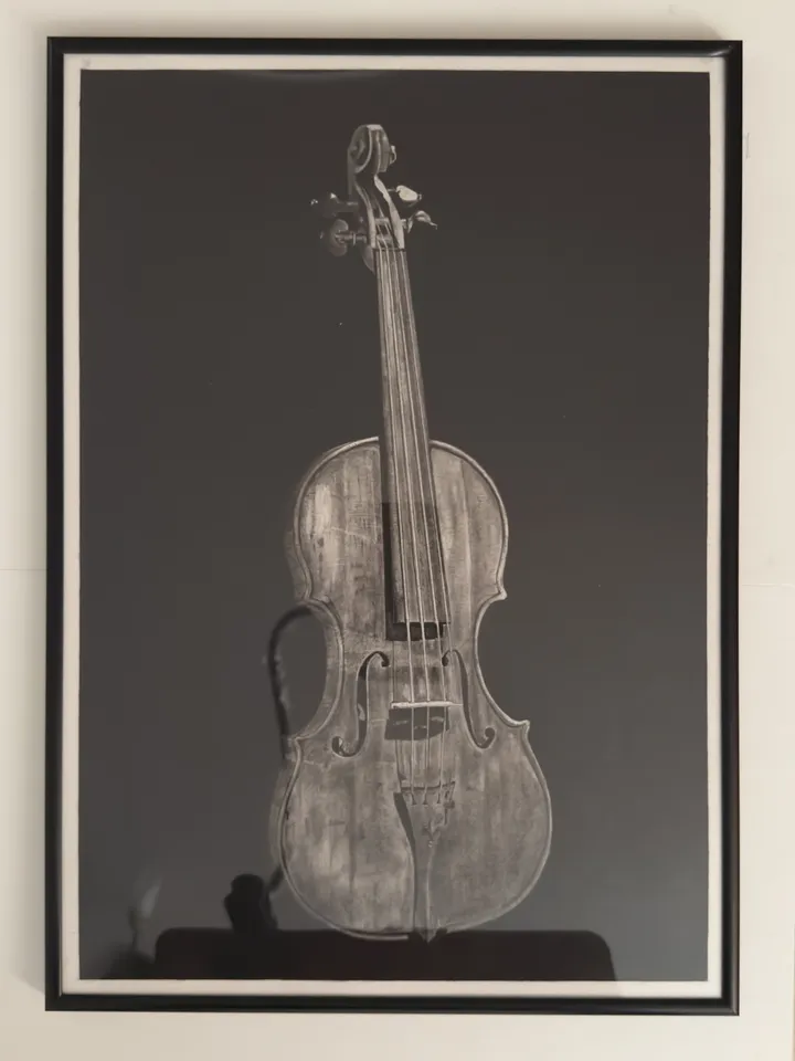 “violin Niccolò Paganini”№3 painting/handmade, pencil and charcoal from 4pieces“ art collection 3