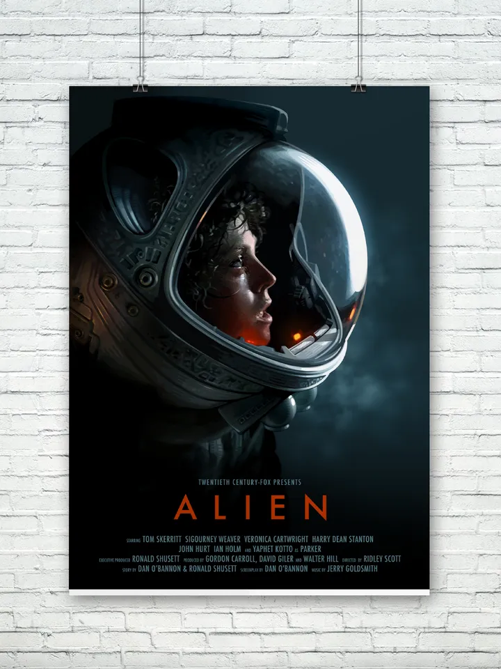Ripley fan art poster. Alien movie poster.