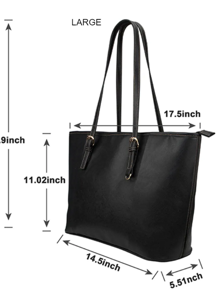 Allan Barbie Leather Tote Bag