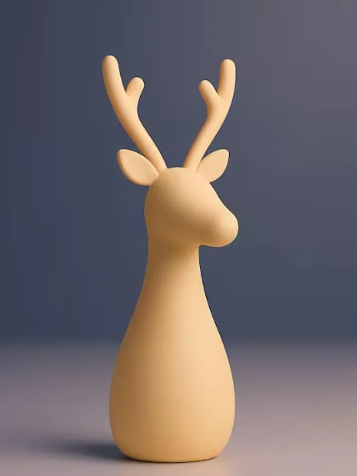 Christmas Deer Family 3D STL Files, Scandinavian Reindeer