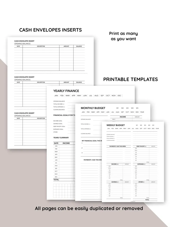 Digital budget planner. Financial planner for family wealth. Personal finance: budget, expense tracking, invest, savings. Cost-of-living crisis printables