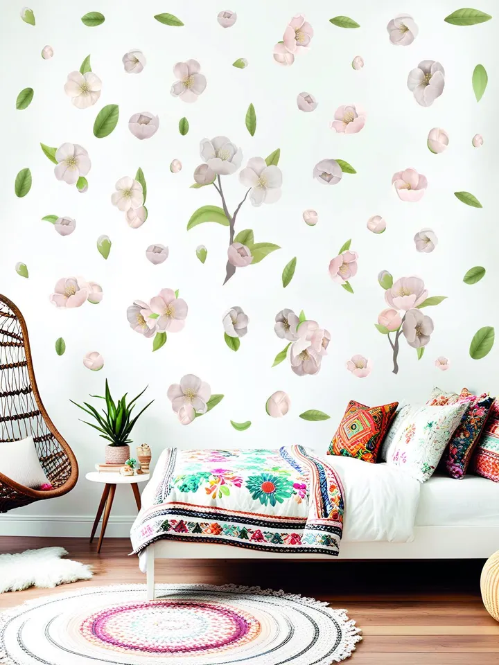 Flowers Wall Decals Set Stickers el72