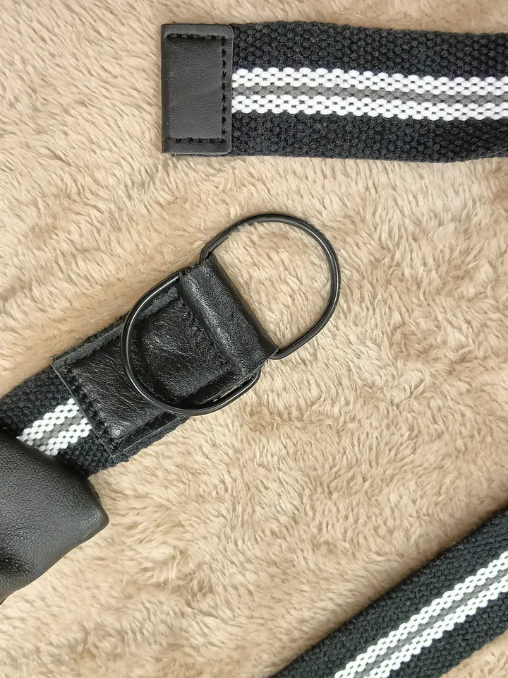 Handmade sling bag made of corduroy and genuine leather, belt bag for small items ,.