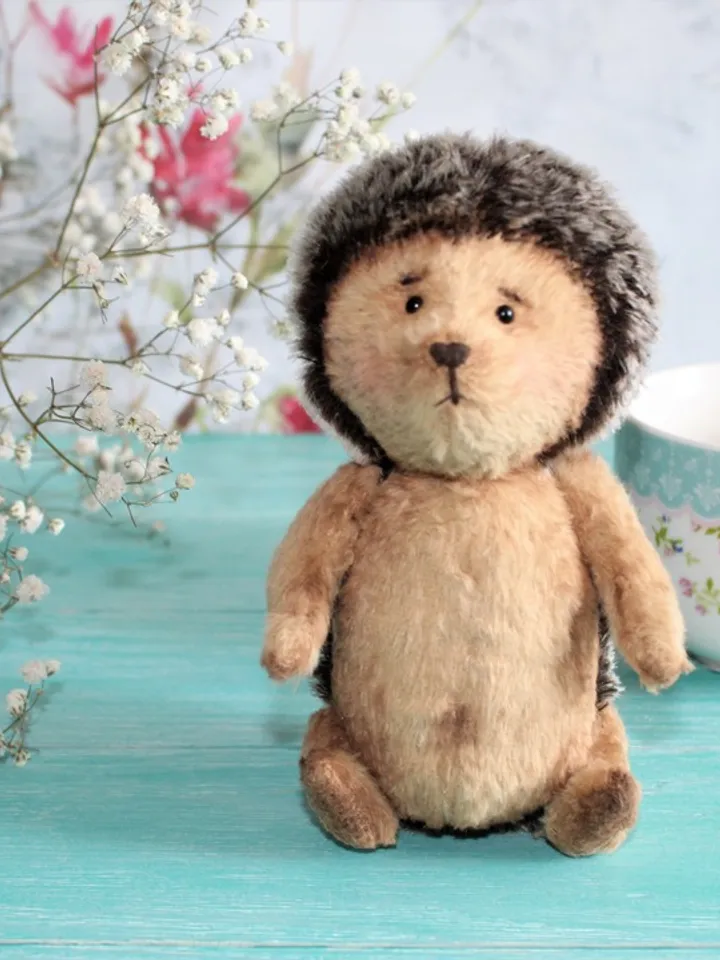 OOAK teddy toy – Stuffed Hedgehog toy – Collectible toy - birthday gift