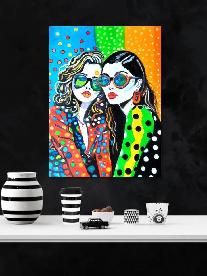 Girls Art Original Oil painting Oil on canvas